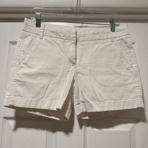 J.CREW | Women's white chino shorts size 4